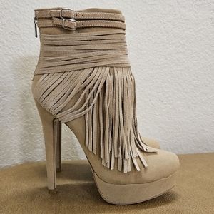 Fringe Stiletto Booties